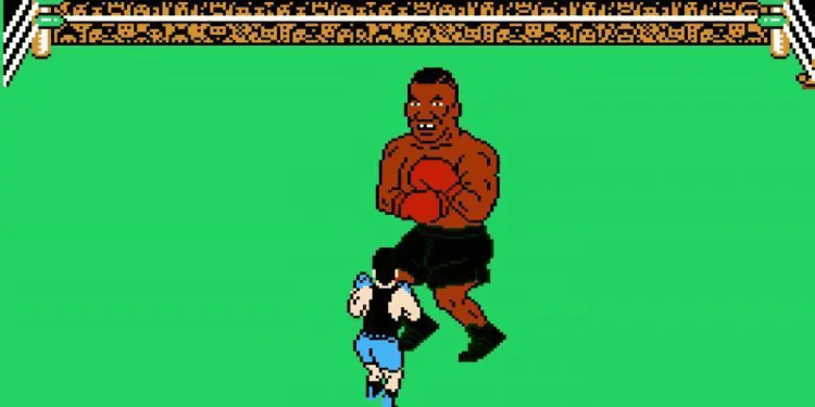 Mike Tyson from Mike Tyson's Punch-Out!! game